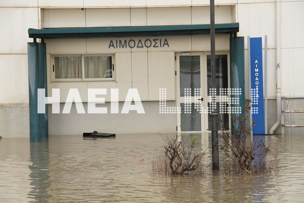 Εκκενώνεται το νοσοκομείο Πύργου - Μεγάλες καταστροφές στον ηλεκτρομηχανολογικό εξοπλισμό