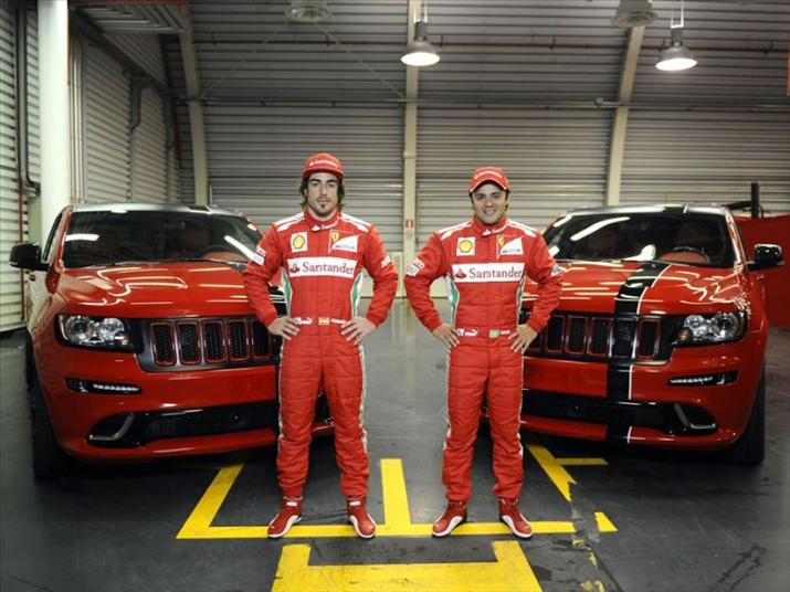 Αυτοκίνητο: Jeep Grand Cherokee SRT8 για Alonso &amp; Massa