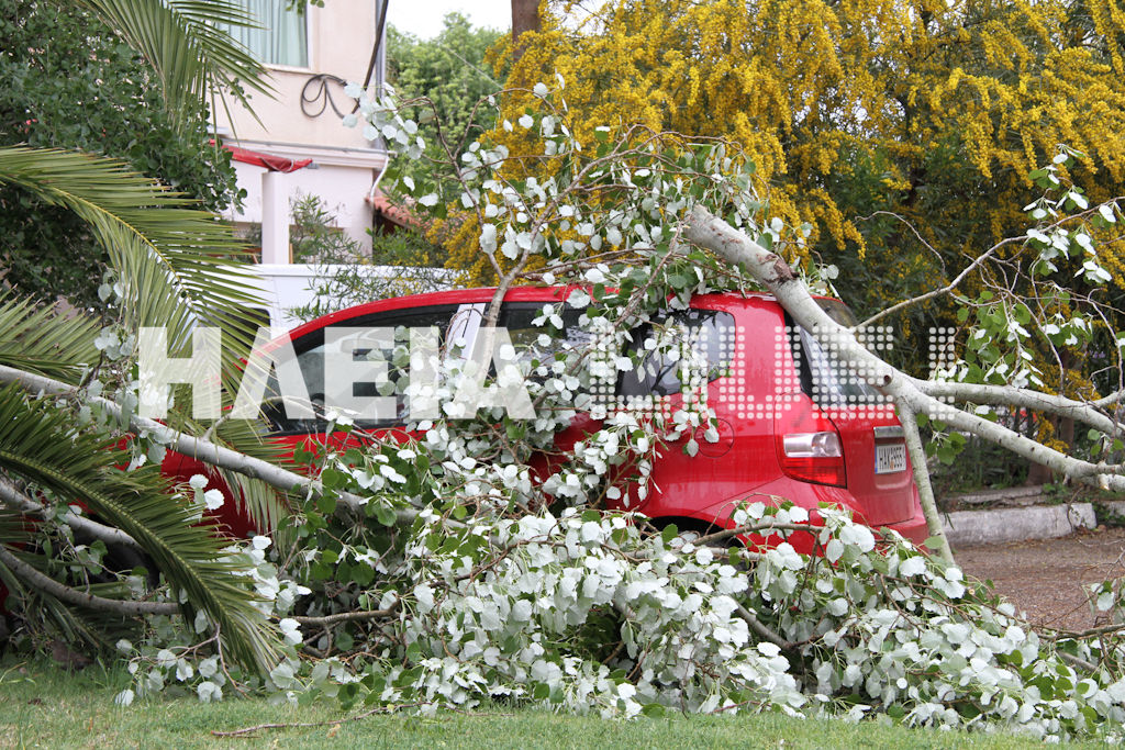 Πύργος: Μικρές ζημιές από μπουρίνι