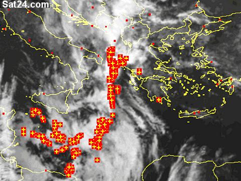 Έκτακτο Καιρικό: Εκτεταμένο σύστημα καταιγίδων στο Ιόνιο θα επηρεάσει την Ηλεία τις νυχτερινές ώρες