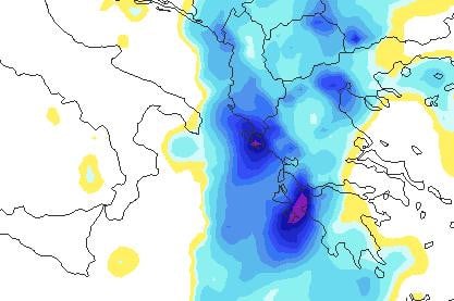 Ισχυρές καταιγίδες κυρίως στην βόρεια Ηλεία – Αναλυτική πρόγνωση