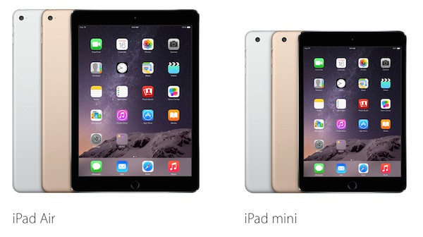 iPad Air 2 και iPad mini 3: Τα νέα χαρακτηριστικά και σύγκριση με τα προηγούμενα μοντέλα iPad Air και iPad mini