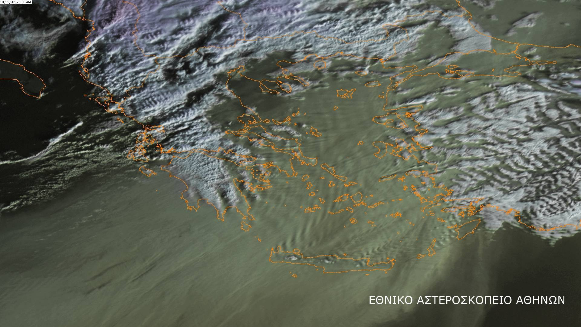 Χάθηκε η Ηλεία στην σκόνη - Δείτε την εντυπωσιακή δορυφορική εικόνα (video)