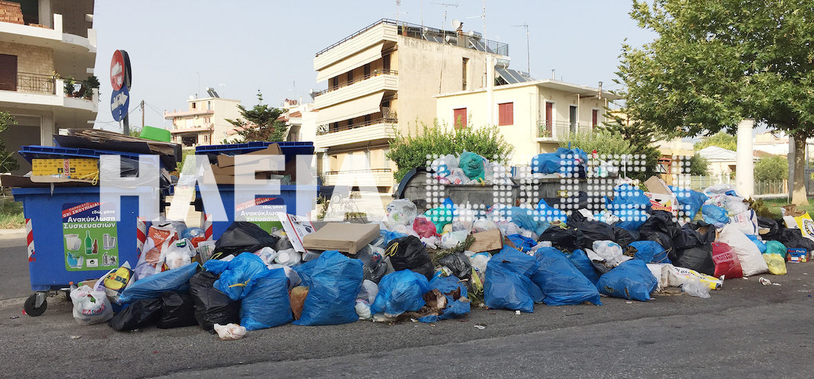 Πύργος: Πνίγεται ξανά η πόλη από τα σκουπίδια – Ένα χρόνο δεν έχει καθαριστεί ο δήμος στο συνολό του