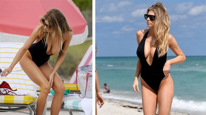 Η Charlotte McKinney . . . τύφλωσε τους φωτογράφους