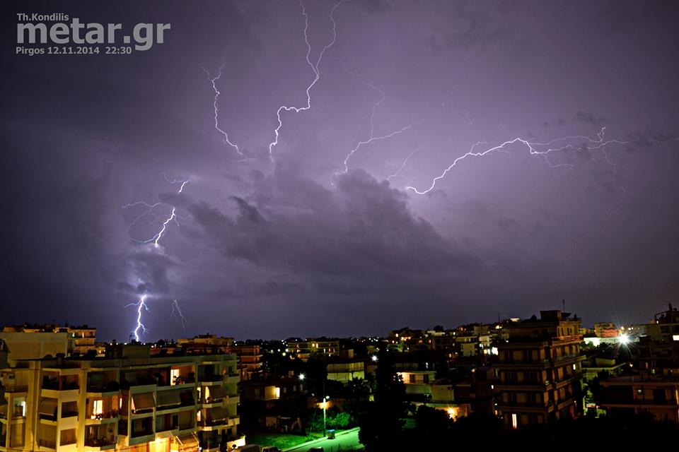 Σημαντική μεταβολή του καιρού με ισχυρές βροχές και καταιγίδες, τοπικές χαλαζοπτώσεις και θυελλώδεις ανέμους