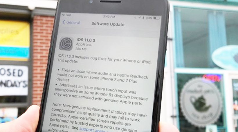 &quot;Συναγερμός&quot; στην Apple: Το νέο iOS 11.0.3 δημιουργεί προβλήματα