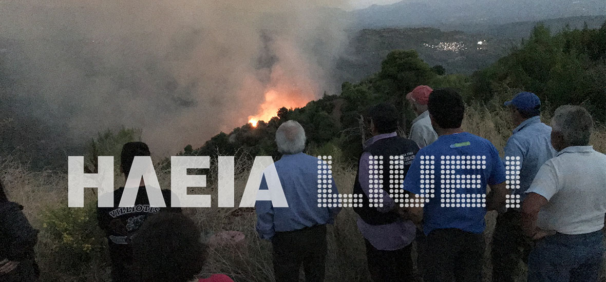 Ηλεία: Μεγάλη πυρκαγιά στη Νεμούτα - Τραυματίστηκε πολίτης - Έπεσε στη φωτιά