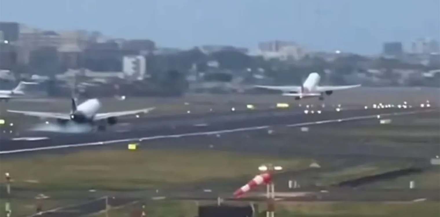 Ινδία: Αεροπλάνο προσγειώθηκε στο αεροδρόμιο του Μουμπάι την ώρα που άλλο αεροσκάφος απογειωνόταν