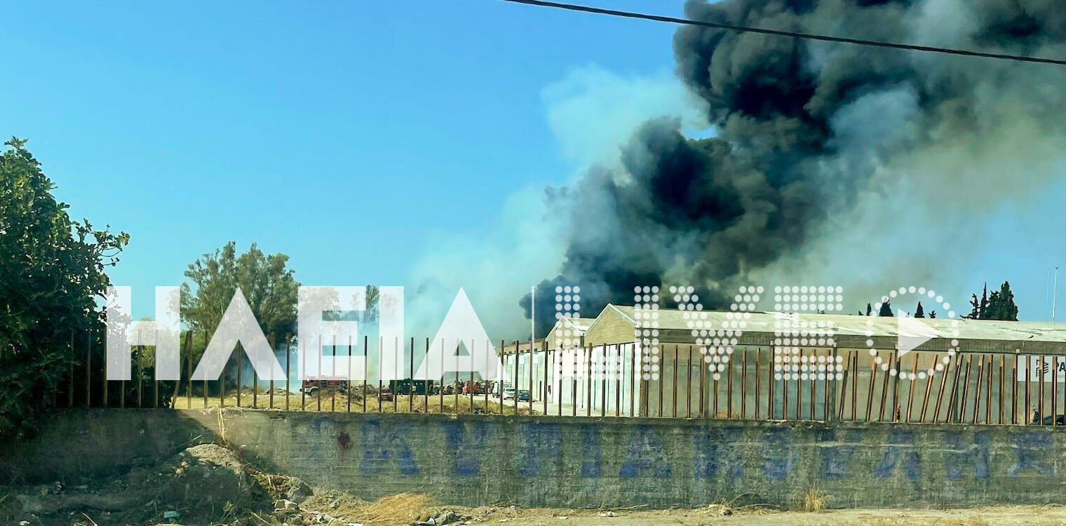 Αχαΐα: Μεγάλη πυρκαγιά σε μονάδα ανακύκλωσης στο Γομοστό