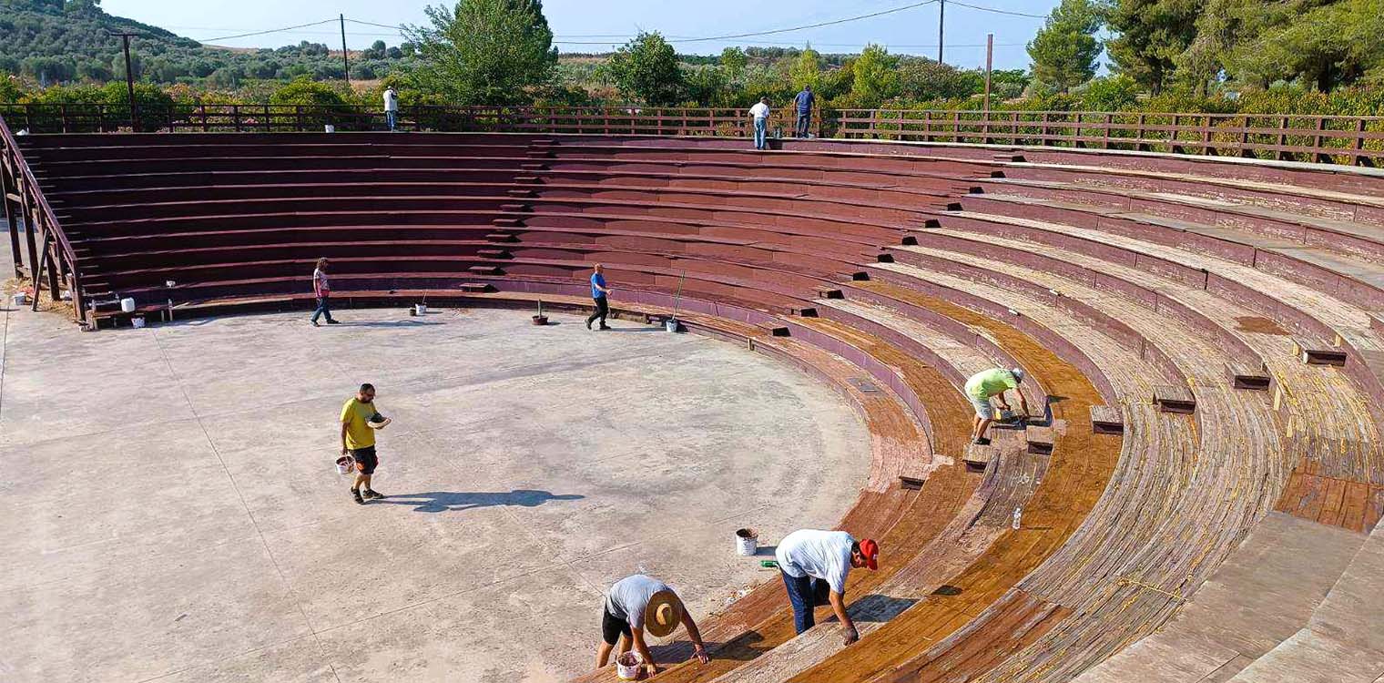 Θέατρο Ήλιδας: Εντατικά έργα αποκατάστασης & ανακαίνισης μετά από δεκαετίες