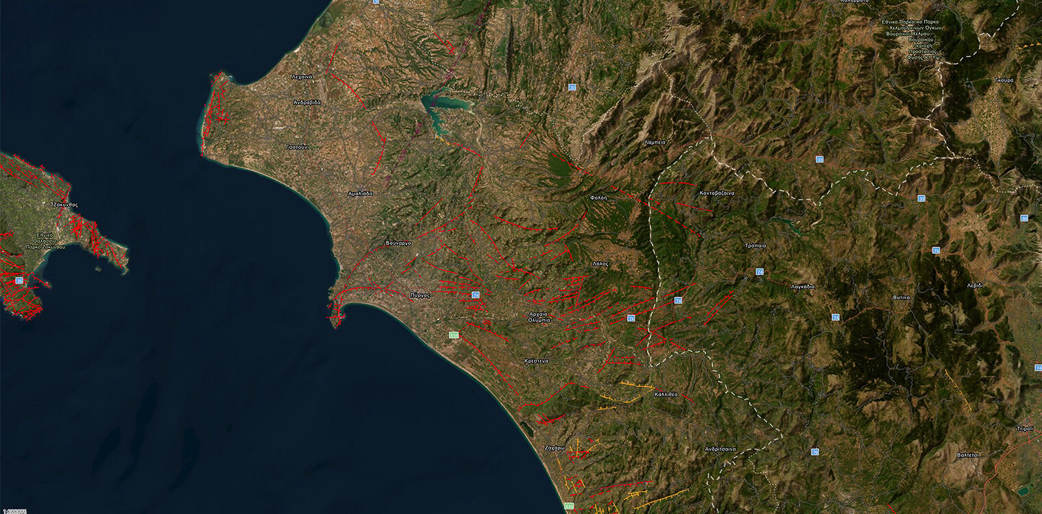 ΕΑΓΜΕ: Δημοσιεύτηκαν οι ψηφιακοί χάρτες με τα ενεργά σεισμικά ρήγματα της Ελλάδας - Δείτε πόσα υπάρχουν στην Ηλεία