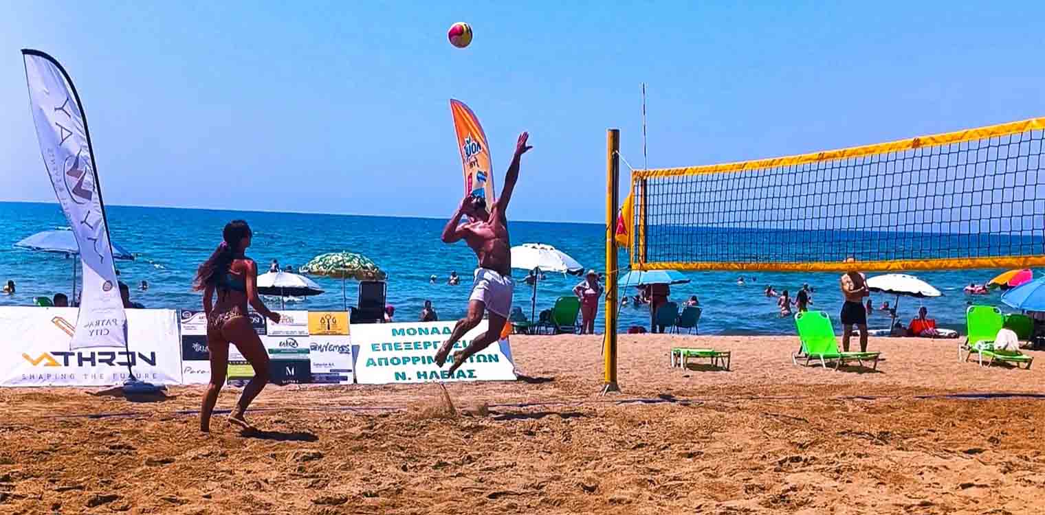 Με μοναδικές μάχες στο φιλέ ολοκληρώθηκε στην Κουρούτα το τουρνουά Beach Volley του Δήμου Ήλιδας