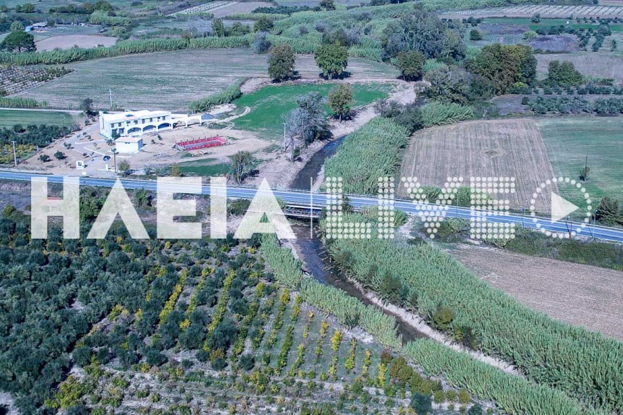 Η γέφυρα του ποταμού Ενιππέα στην Ε.Ο. Πύργου - Αρχ. Ολυμπίας - Τριπόλεως