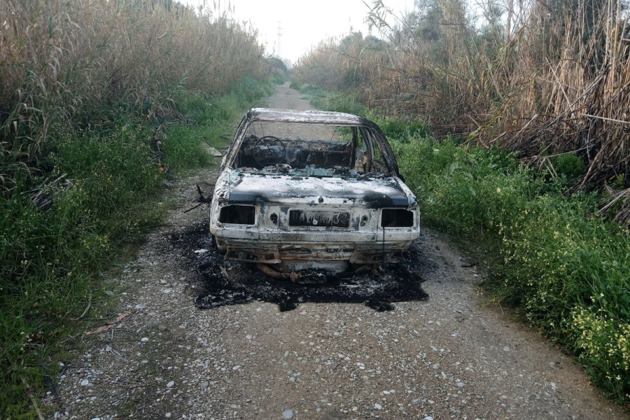 Λευκοχώρι: Καμένο βρέθηκε αυτοκίνητο που εκλάπη από την Ανδραβίδα