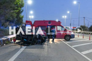 Πατρών - Πύργου: Σοβαρό τροχαίο με σύγκρουση οχημάτων στα Δουνέικα