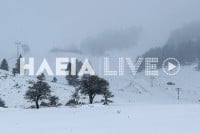 Καλάβρυτα: Έκλεισε η κυκλοφορία προς το χιονοδρομικό λόγω παγετού