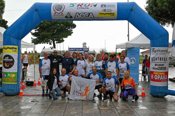 Δυναμική παρουσία του ΛΑΝΘΙ RUN στο 5ο Run Pyrgos 2026