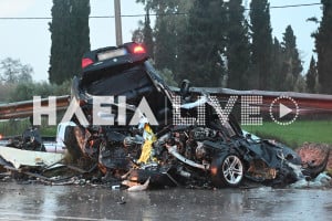 Καπελέτο: Ένας σοβαρά τραυματίας σε σφοδρή μετωπική αυτοκινήτου με λεωφορείο στην Πατρών - Πύργου (photos &amp; video)