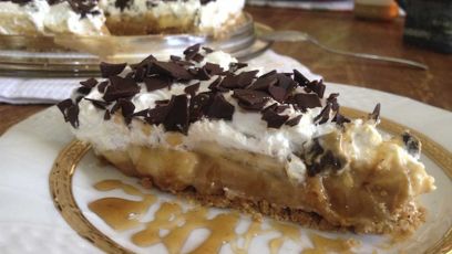 Banoffee pie (γλυκό ψυγείου μπανόφι) 