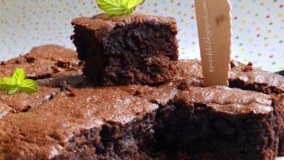 Brownies με καρύδια, χωρίς γλουτένη