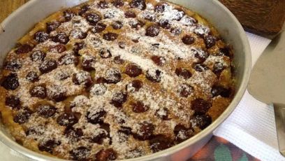 Clafoutis (κλαφουτί) με κεράσια